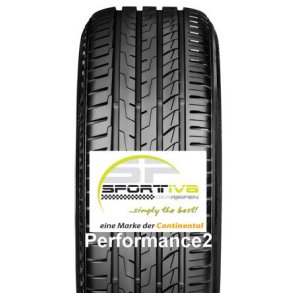 SPORTIVA Performance 2 205/55R16 91V  - Produceret af Continental med 3 rs garanti