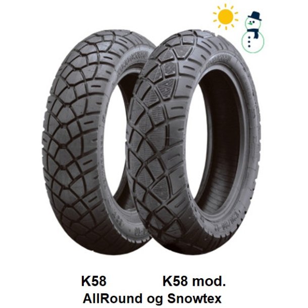 HEIDENAU K 58 M+S SNOWTEX M+S F/R TL 100/80-10 58M
