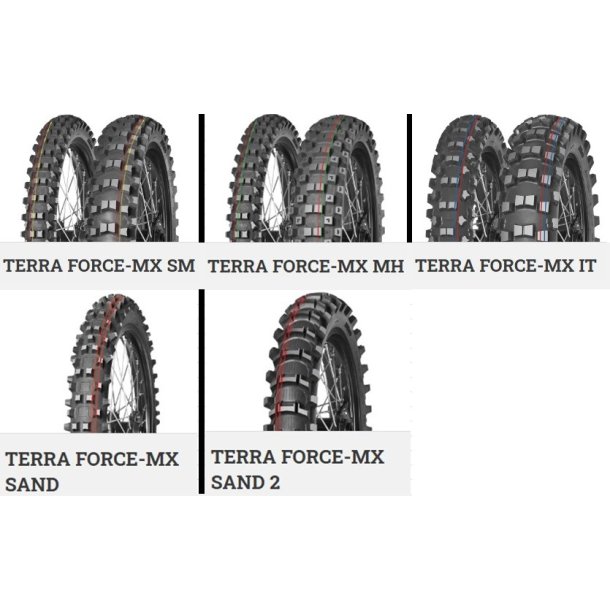MITAS TERRA FORCE MX SM SOFT MEDIUM TERRAIN F TT 70/100-19 42M