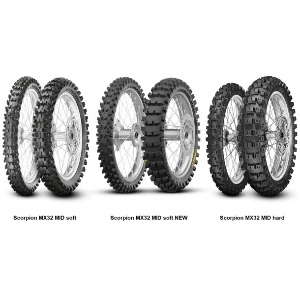 PIRELLI SCORPION MX32 MID SOFT F TT 70/100-19 42M