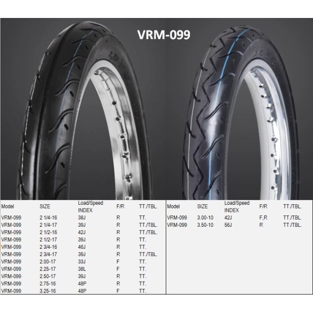 VEE-RUBBER VRM099 R TT 2.75/-16 46J