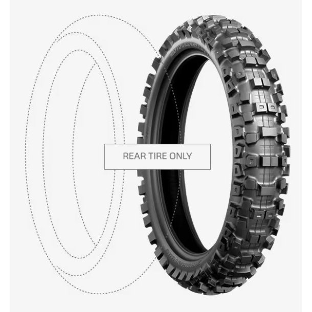 BRIDGESTONE MOTOCROSS M404 R TT 90/100-14 49M